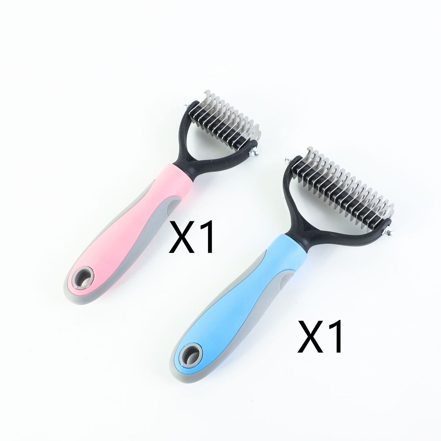 Double-Sided Pet Grooming Brush | Stainless Steel Hair Removal Comb