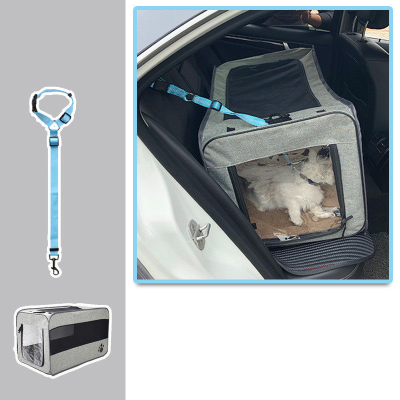 Portable Pet Carrier Bag with Safety Zipper | Foldable Travel Pet Bag