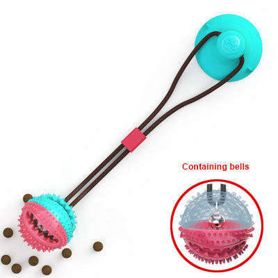 Silicone Cat & Dog Tug Toy | Suction Cup Interactive Chew Ball