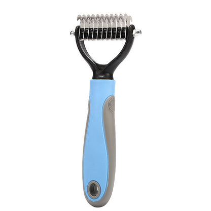 Double-Sided Pet Grooming Brush | Stainless Steel Hair Removal Comb