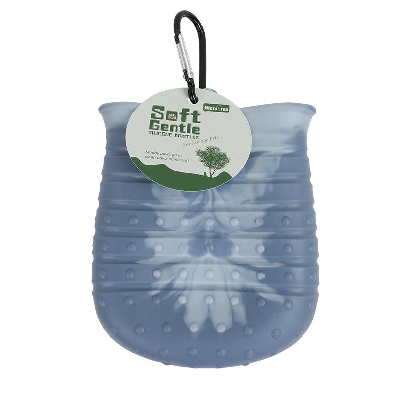 Portable Pet Paw Washer | 2-in-1 Dog Foot Cleaning Brush Cup