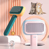 New Pet Cat Dog Hair Self Cleaning Brush Hair Massage Stainless Steel Comb