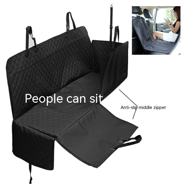 Waterproof Dog Car Seat Cushion | Rear Seat Travel Cover