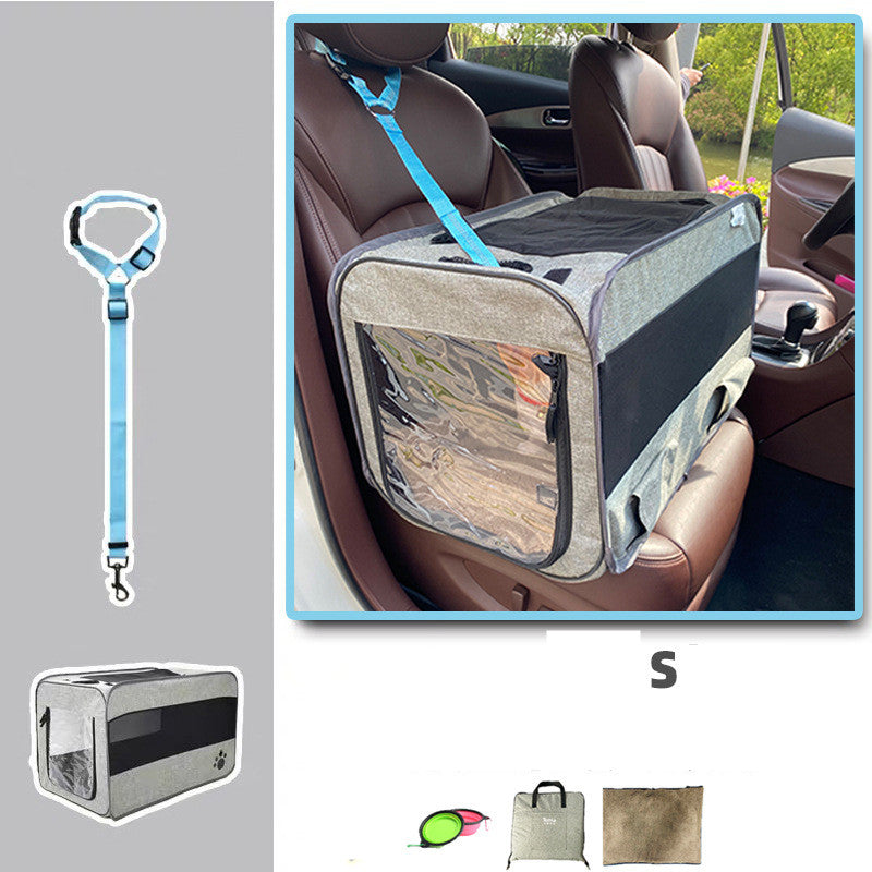 Portable Pet Carrier Bag with Safety Zipper | Foldable Travel Pet Bag