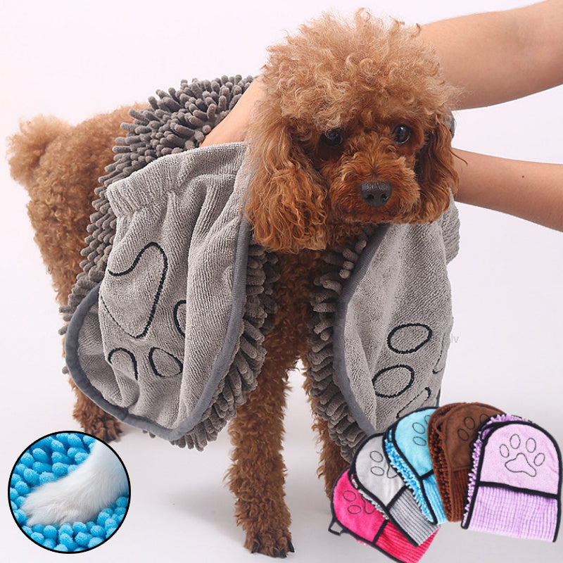 Quick-Dry Pet Bath Towel | Super Absorbent Dog & Cat Towel
