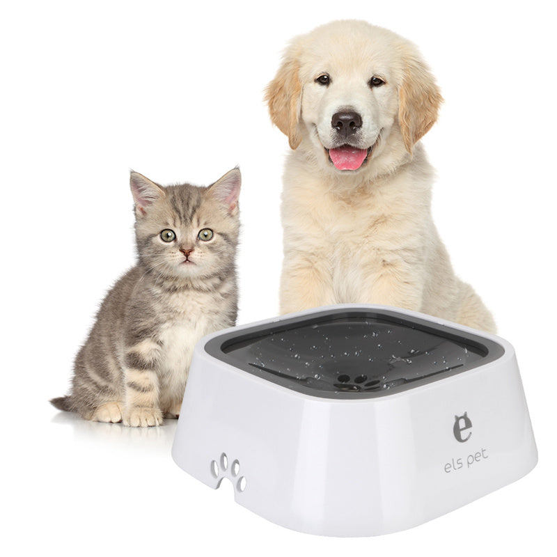 Portable Pet Water Bowl | 1.5L Slow Feeder for Cats & Dogs
