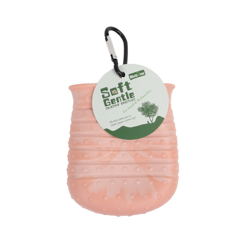 Portable Pet Paw Washer | 2-in-1 Dog Foot Cleaning Brush Cup