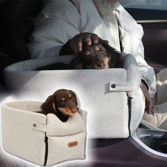 Portable Dog Car Seat Bed | Safe Travel Carrier for Small Pets