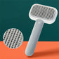 New Pet Cat Dog Hair Self Cleaning Brush Hair Massage Stainless Steel Comb