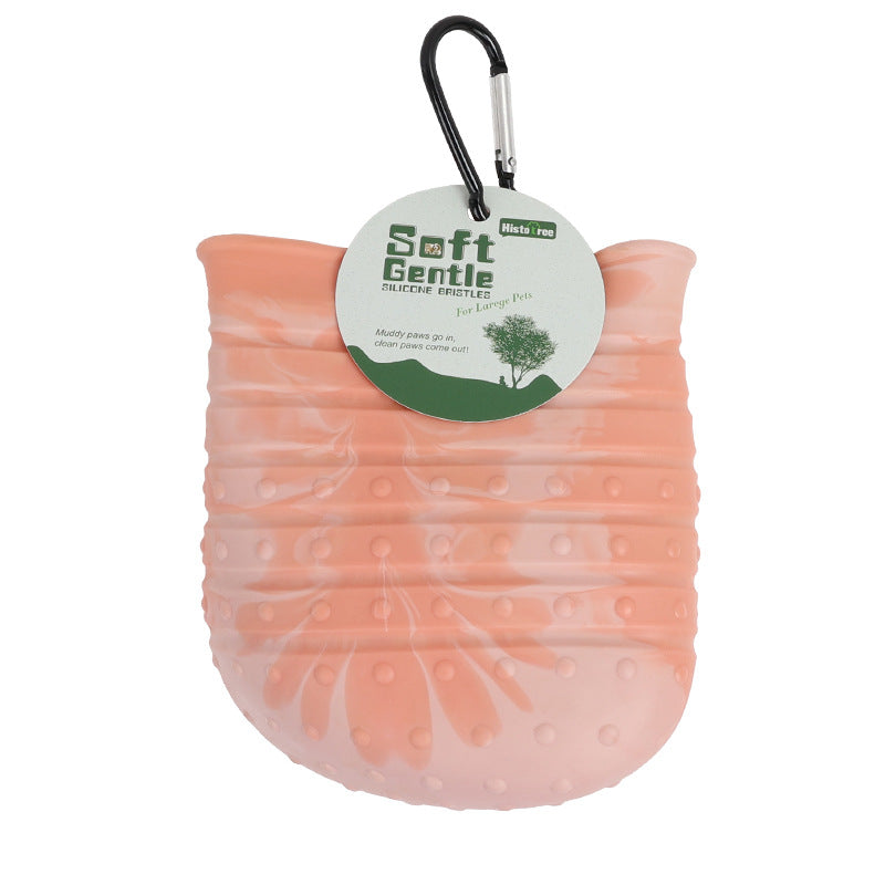 Portable Pet Paw Washer | 2-in-1 Dog Foot Cleaning Brush Cup