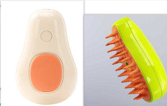 Steamy Cat Brush Cat Dog Grooming Comb Electric Self Cleaning