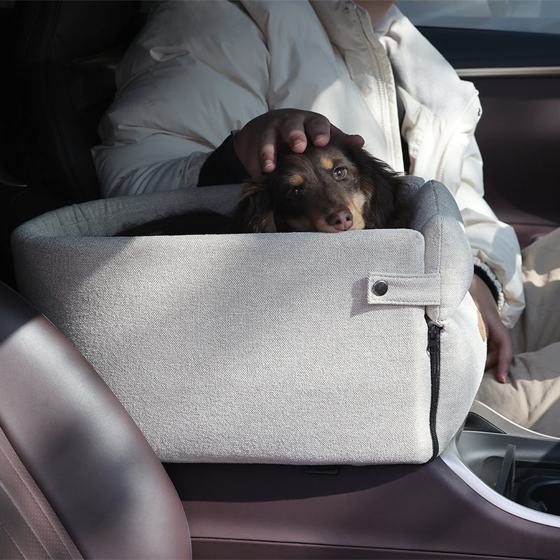Portable Dog Car Seat Bed | Safe Travel Carrier for Small Pets