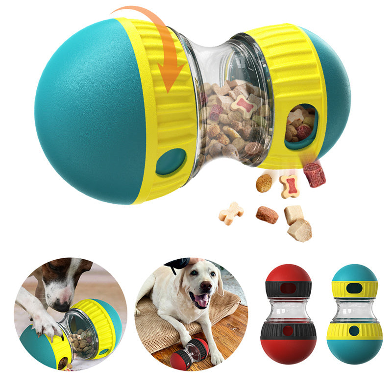 Dog & Cat Food Dispensing Toy | Leaky Puzzle Ball for Slow Feeding