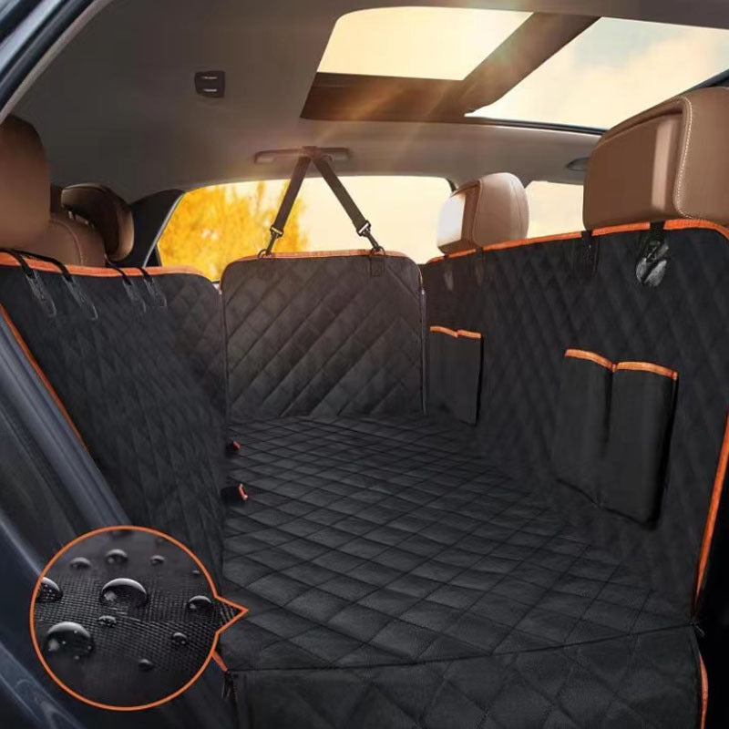 Oxford Cloth Pet Car Seat Cover | Waterproof Rear Seat Mat