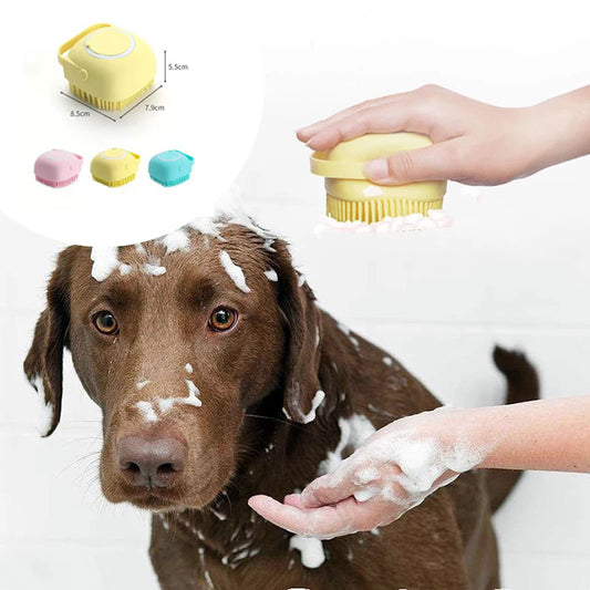 Silicone Grooming Gloves for Pets | Dog & Cat Bath Brush