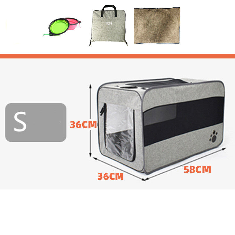 Portable Pet Carrier Bag with Safety Zipper | Foldable Travel Pet Bag
