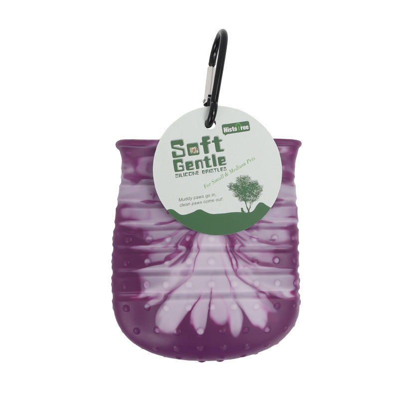 Portable Pet Paw Washer | 2-in-1 Dog Foot Cleaning Brush Cup