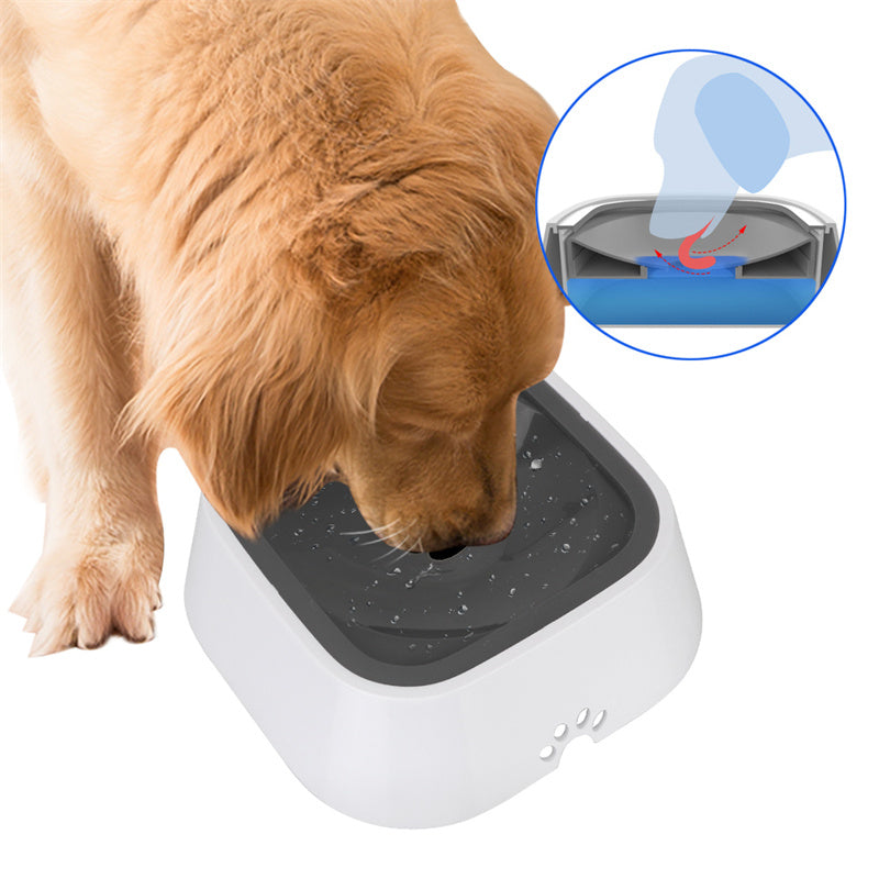 Portable Pet Water Bowl | 1.5L Slow Feeder for Cats & Dogs