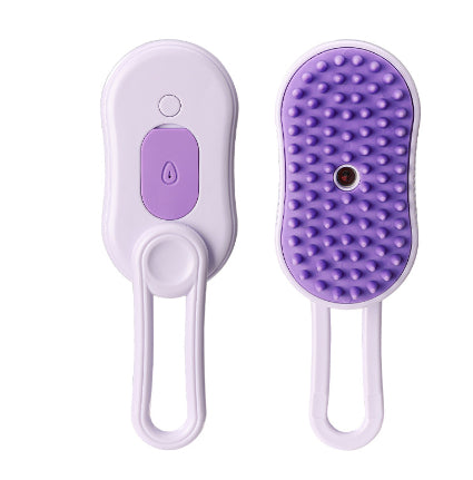 3-in-1 Electric Pet Steam Brush | Cat & Dog Grooming & Hair Removal