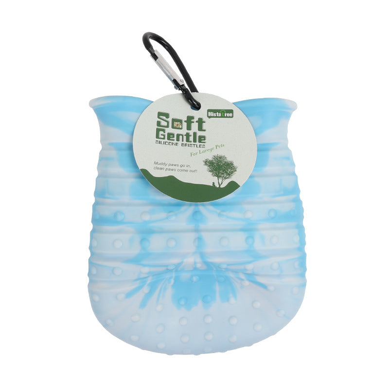 Portable Pet Paw Washer | 2-in-1 Dog Foot Cleaning Brush Cup